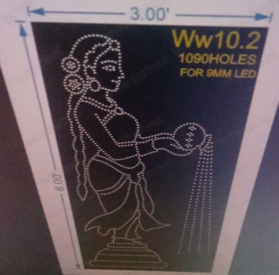 WW10.2 WELCOME WITH WOMAN 3x6 FT 1090 HOLES