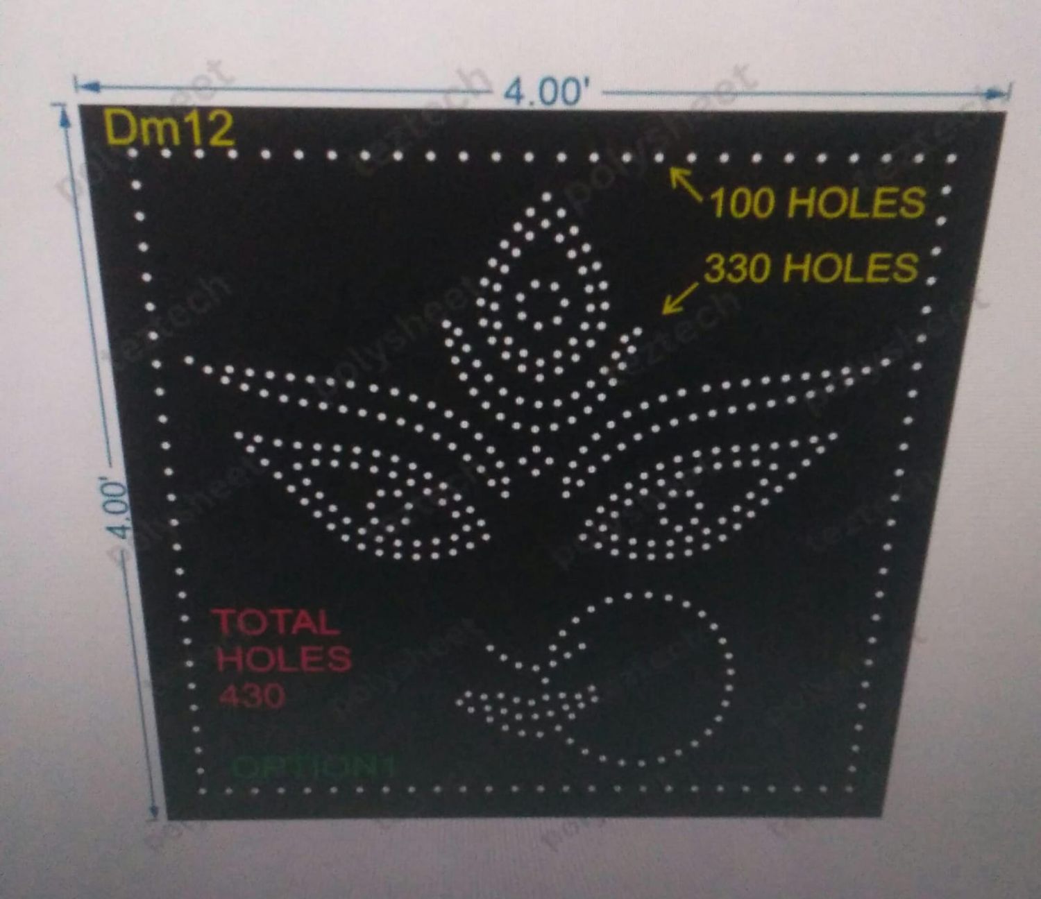 DM12 DURGA MATA  430 HOLES