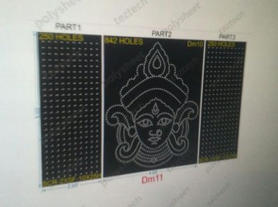 DM11 DURGA MATA 3 PARTS 5X8 FEET 1342 HOLES