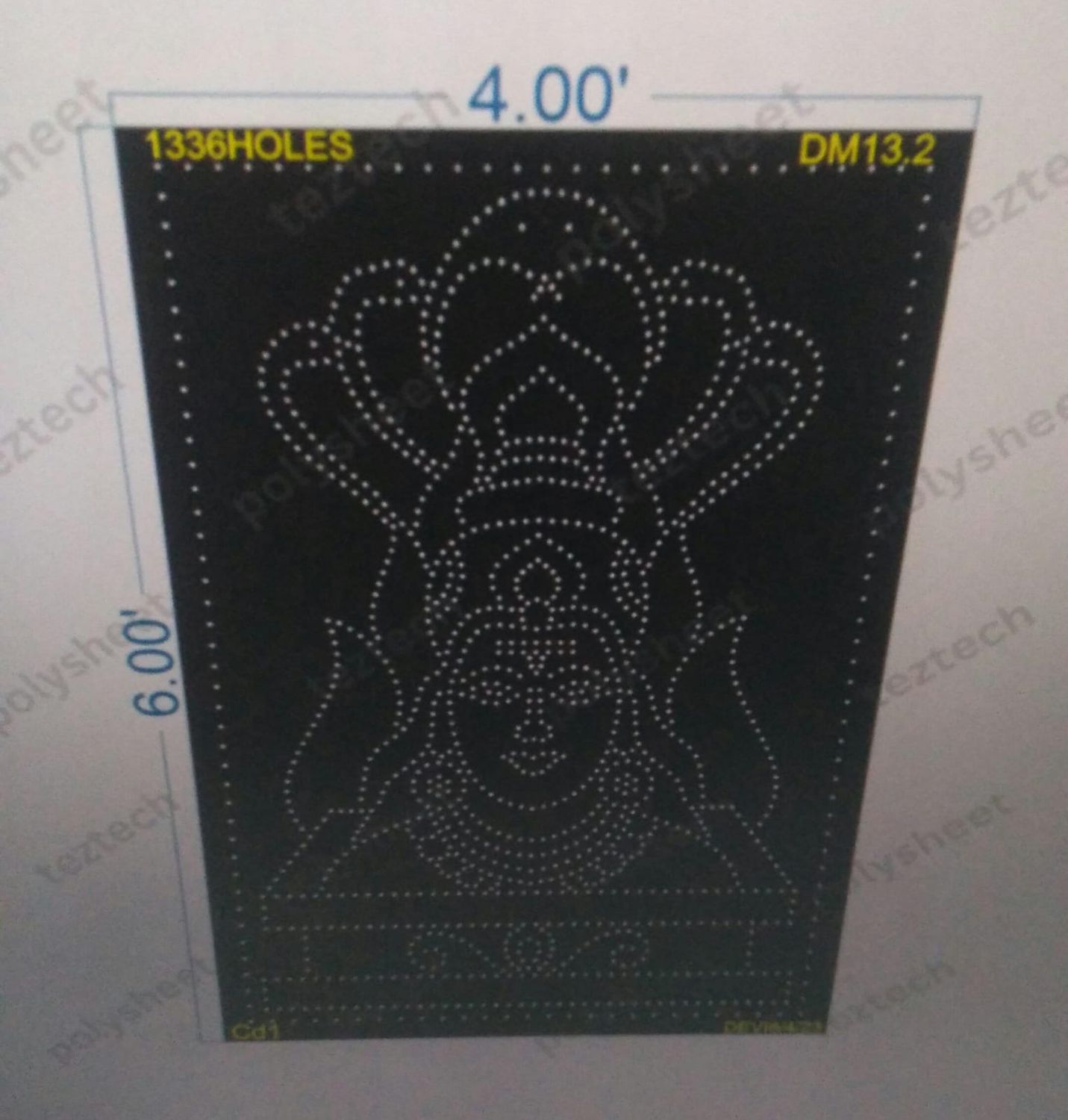 DM13.2  AGANI MATA 6X4FEET 1336HOLES