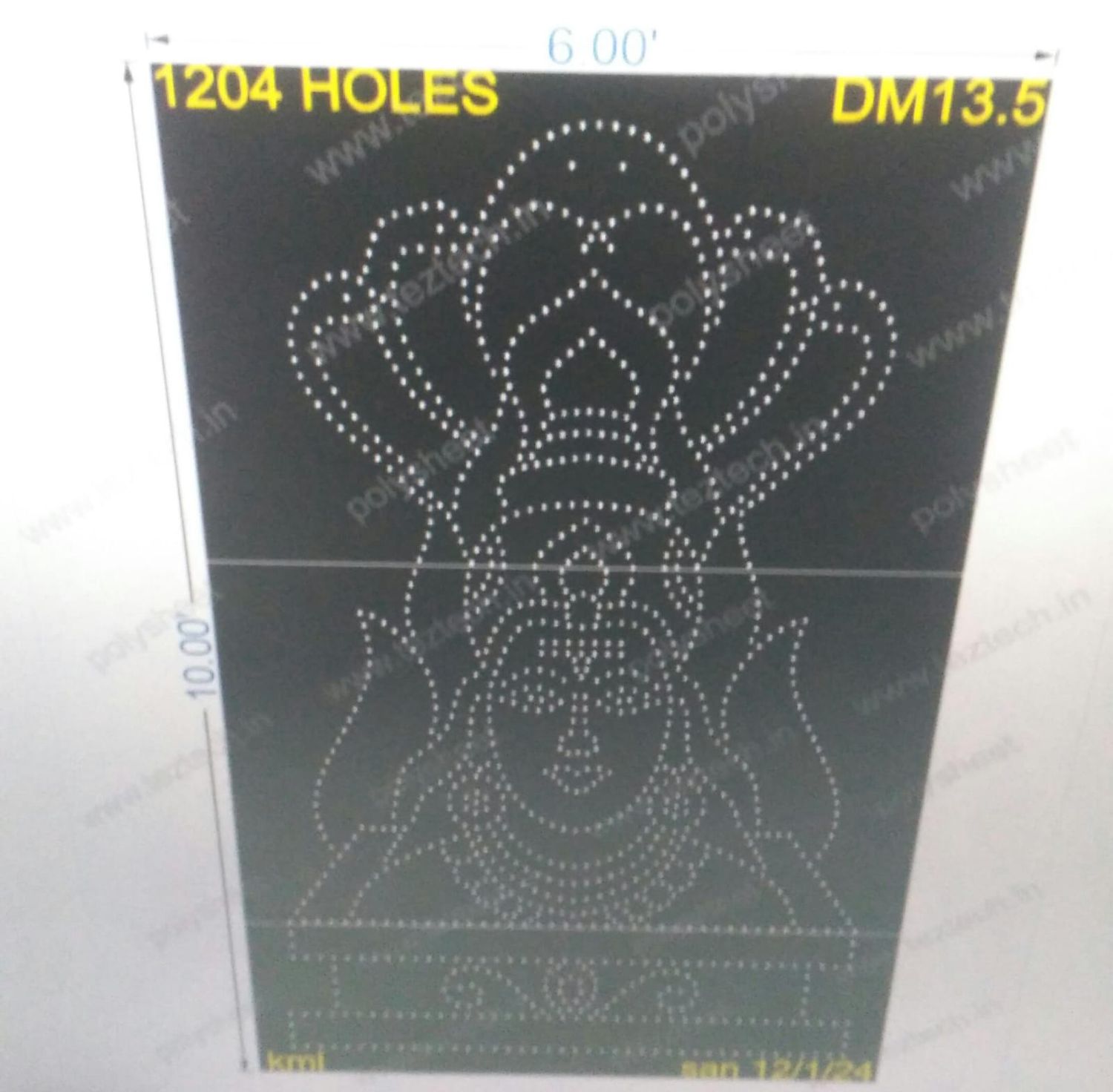DM13.5 AGANI MATA 10X6 FEET 1204HOLES