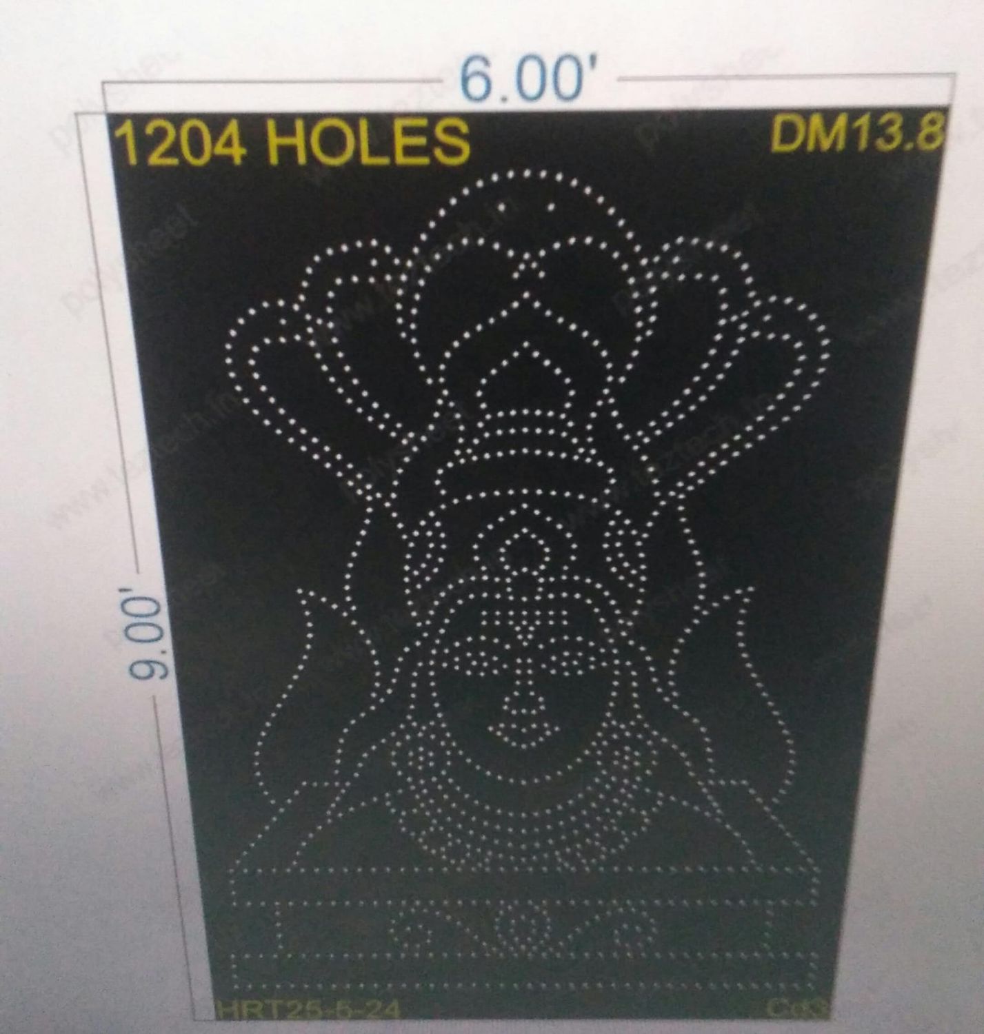 DM13.8 DEVI MATA 9X6 FEET 1204 HOLES IN 2PARTS
