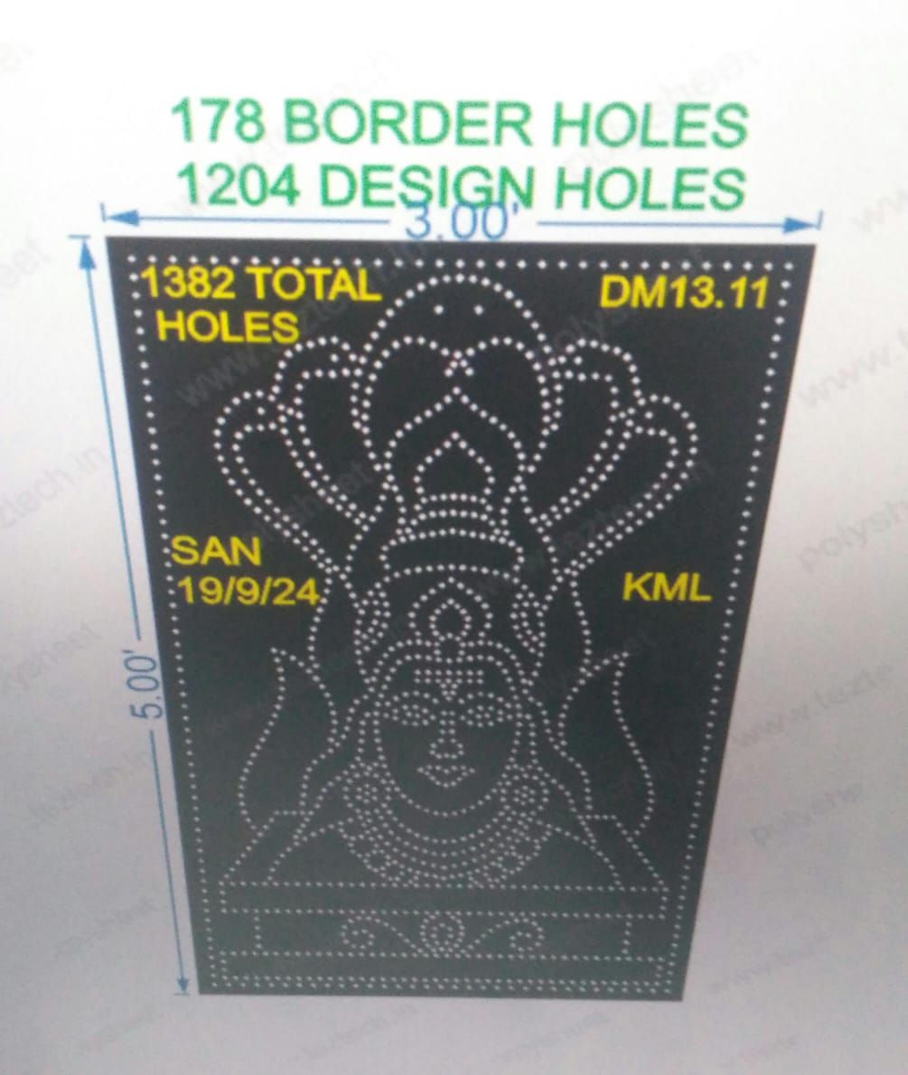 DM13.11 AGNI MATA 5X3 FEET 1382 HOLES
