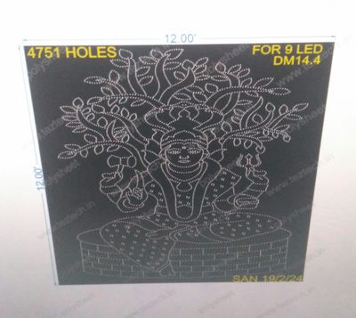 DM14.4  DEVI MATA  12X12FEET  4751 HOLES (3 PARTS)