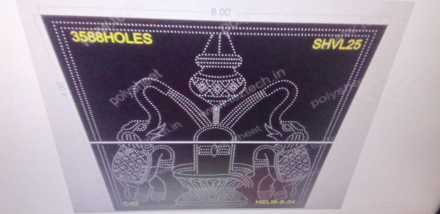 SHVL25 SHIVLING WITH ELEPHANT 8X8 FEET 3588 HOLES