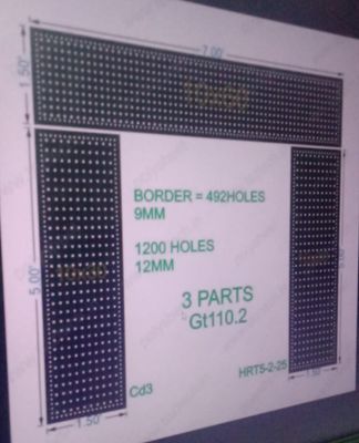 GT110.2  GATE 3 PART 6.5X7 FEET 1692 HOLES