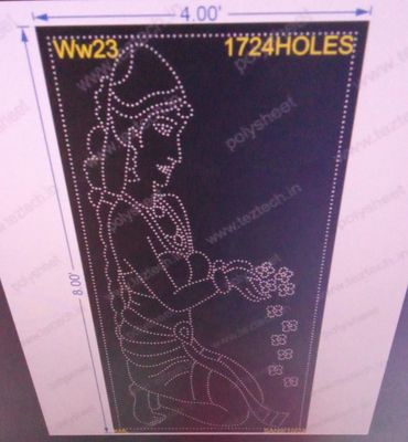 WW23 WOMEN WITH FLOWER 4x8fFEET 1724HOLES