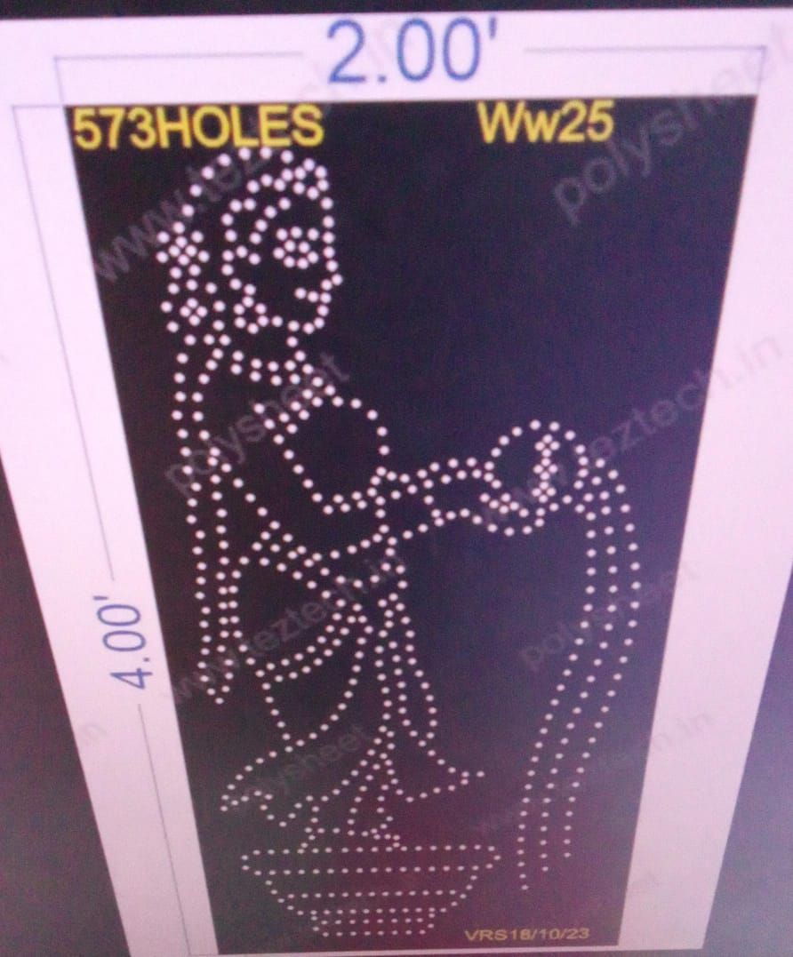 WW25 WOMEN WITH WATER 4X2FEET 573HOLES