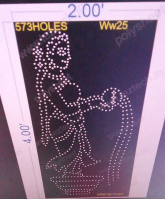 WW25 WOMEN WITH WATER 4X2FEET 573HOLES