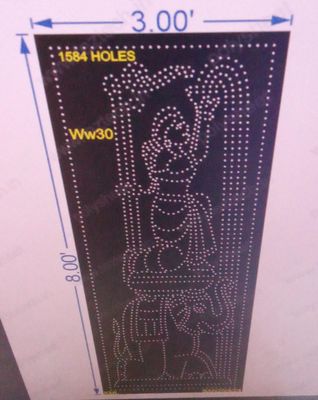 WW30 WELCOME WOMAN 8X3 FEET 1584HOLES