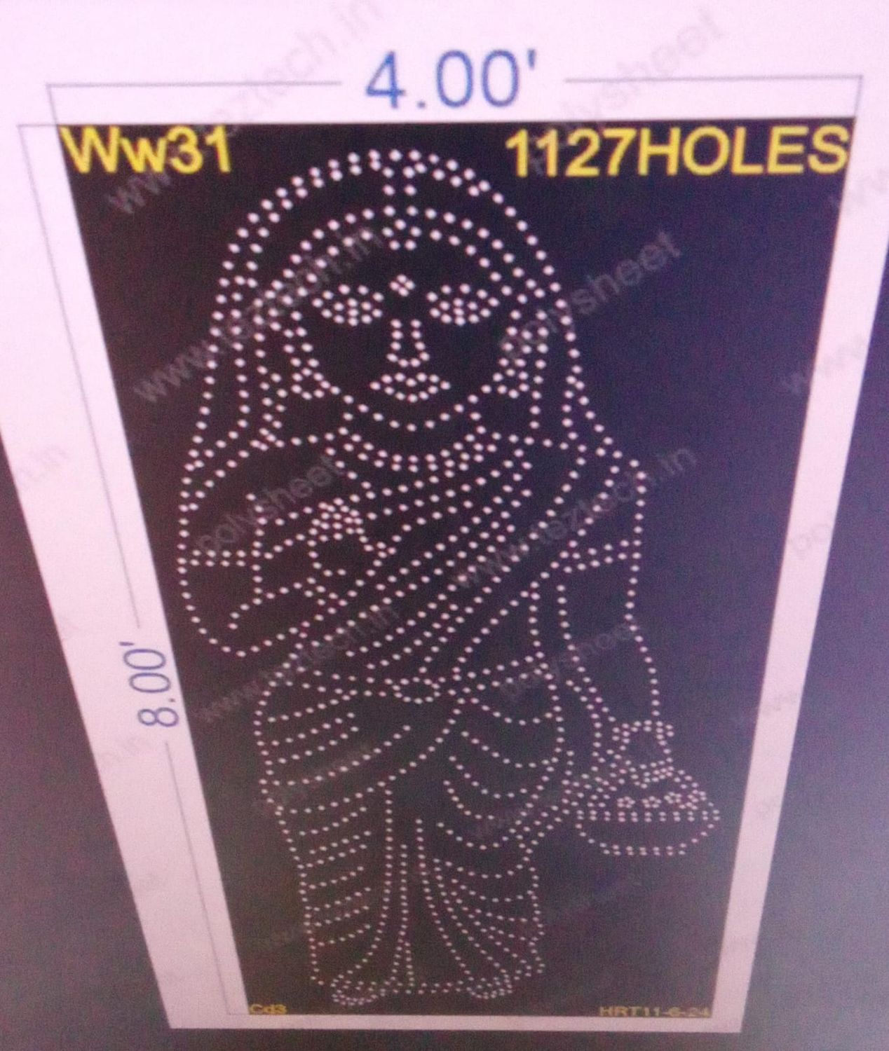 WW31 MALLUBAI PRASANN 8X4 FEET 1127HOLES (2PARTS)
