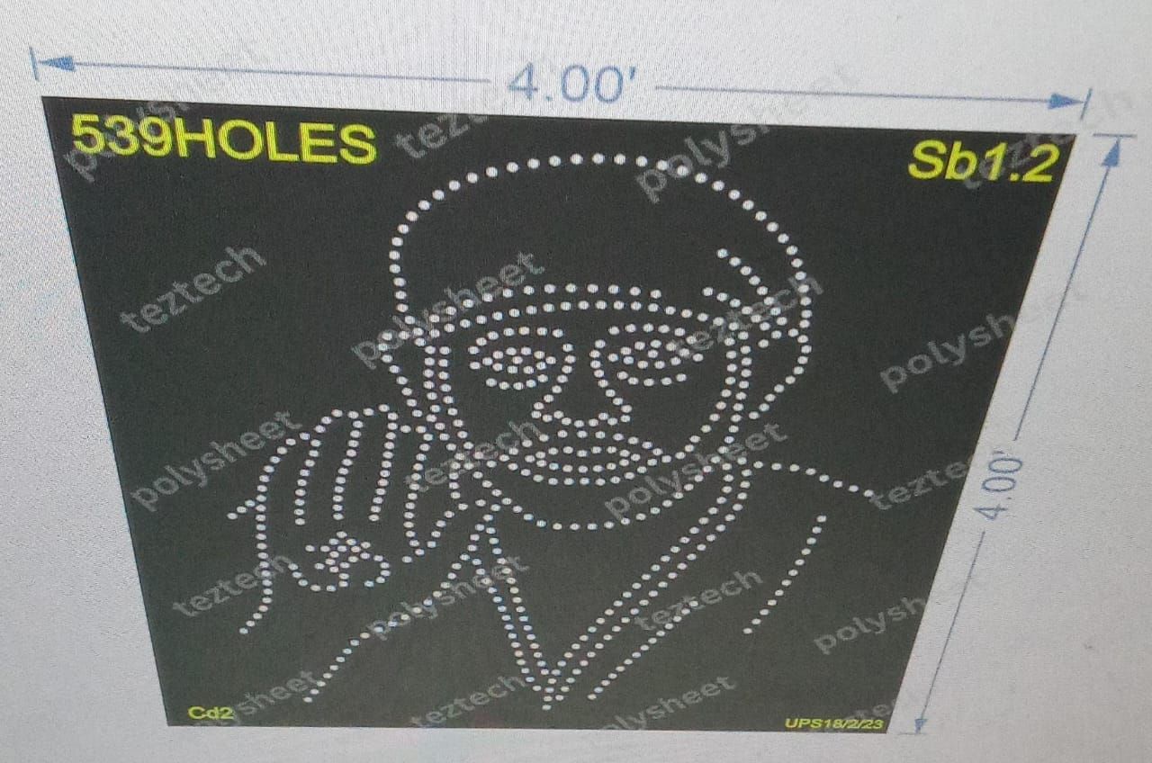 SB1.2 SAI BABA 4X4 FEET 539 HOLES