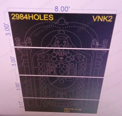 VNK2 VENKATESWARA  11.17X8 FEET  2984  HOLES