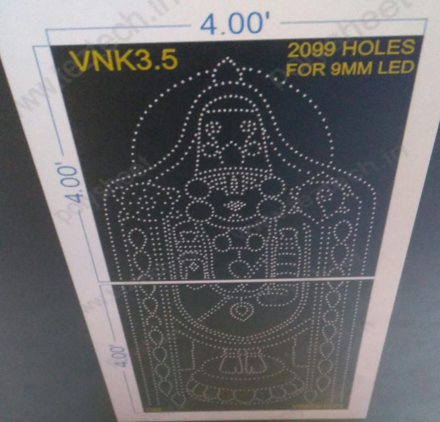 VNK3.5 VENKATESWARA  8X4 FEET 2099 HOLES 2PARTS