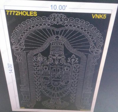 VNK5 VENKATESWARA  14X10 FEET 7772HOLES 4 PARTS