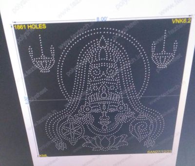VNK6.2 VENKATESWARA 8X8FEET 1861HOLES (2 PARTS)