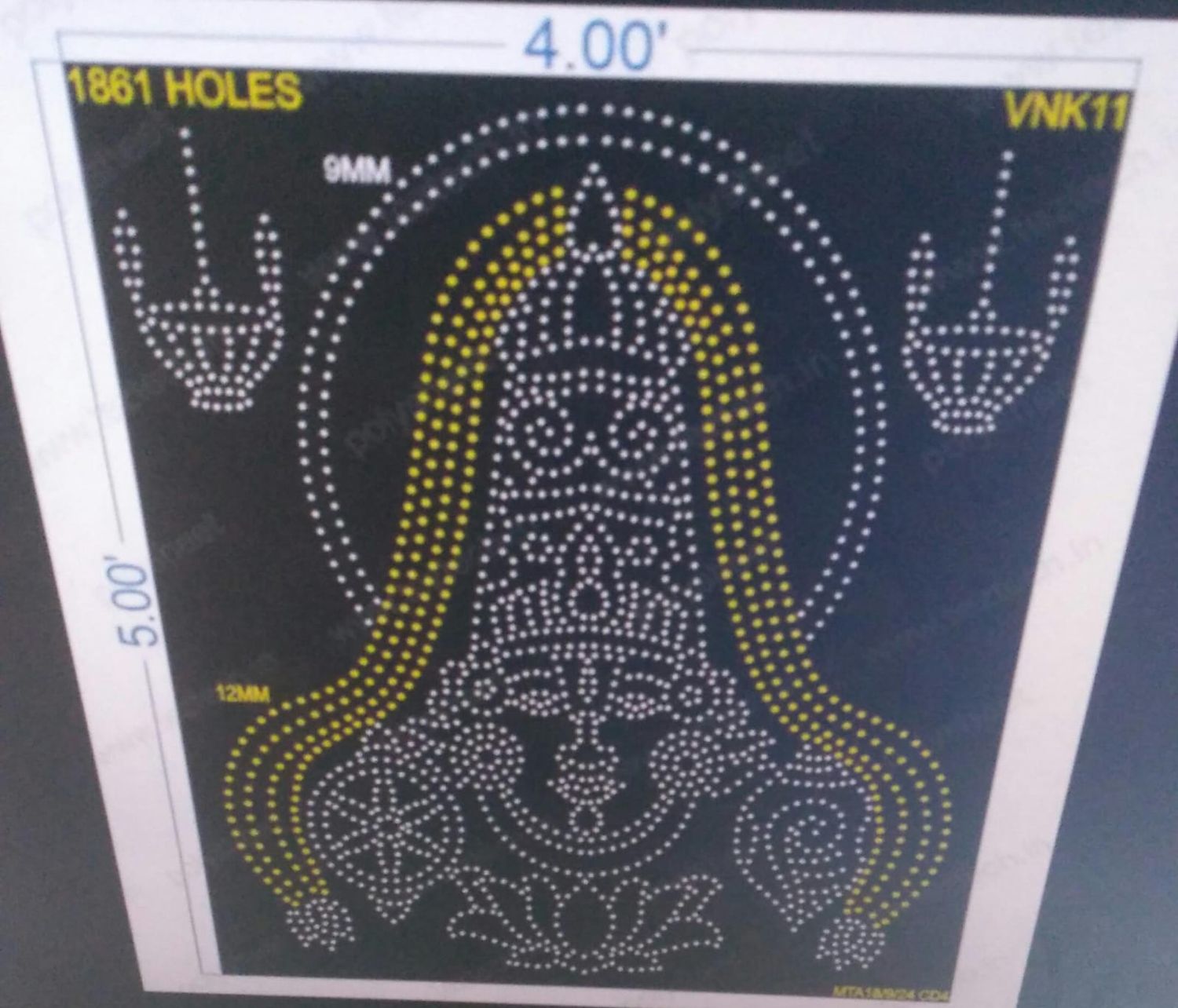 VNK11 VENKETSWARA 4X5 FEET 1861 HOLES