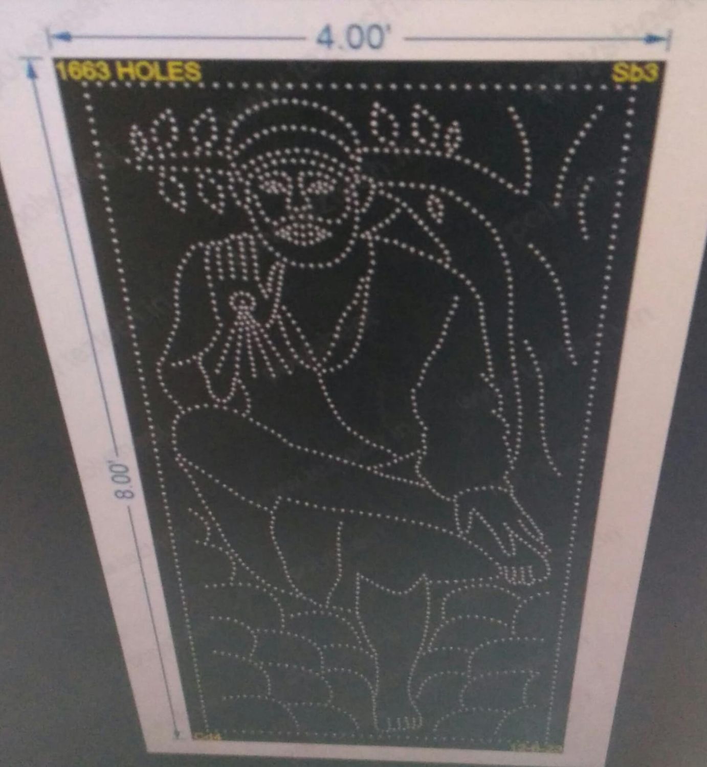 SB3 SAI BABA 8X4 FT 1663 HOLES
