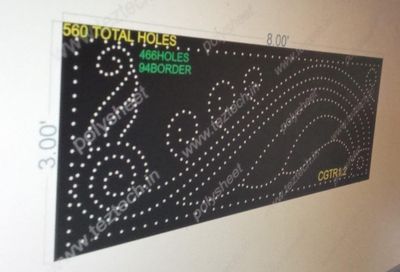 CGTR1.2 CURVE ROW  1 PART 3X8 FEET 560 HOLES