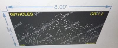 CR1.2 CROWN 8X4 FEET 661 HOLES