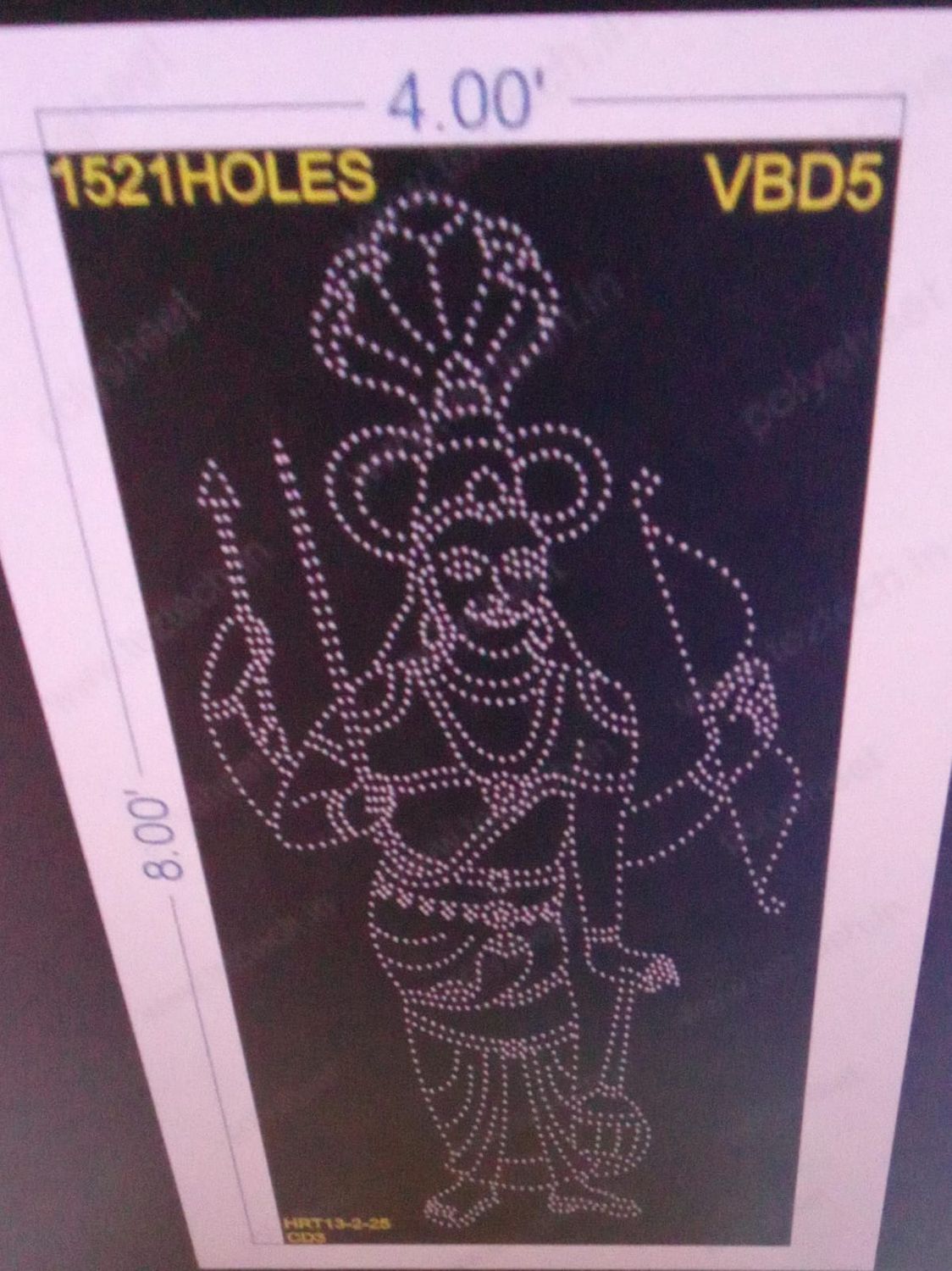 VBD5 VEER BHADRESHWARA 8X4 FEET 1521 HOLES