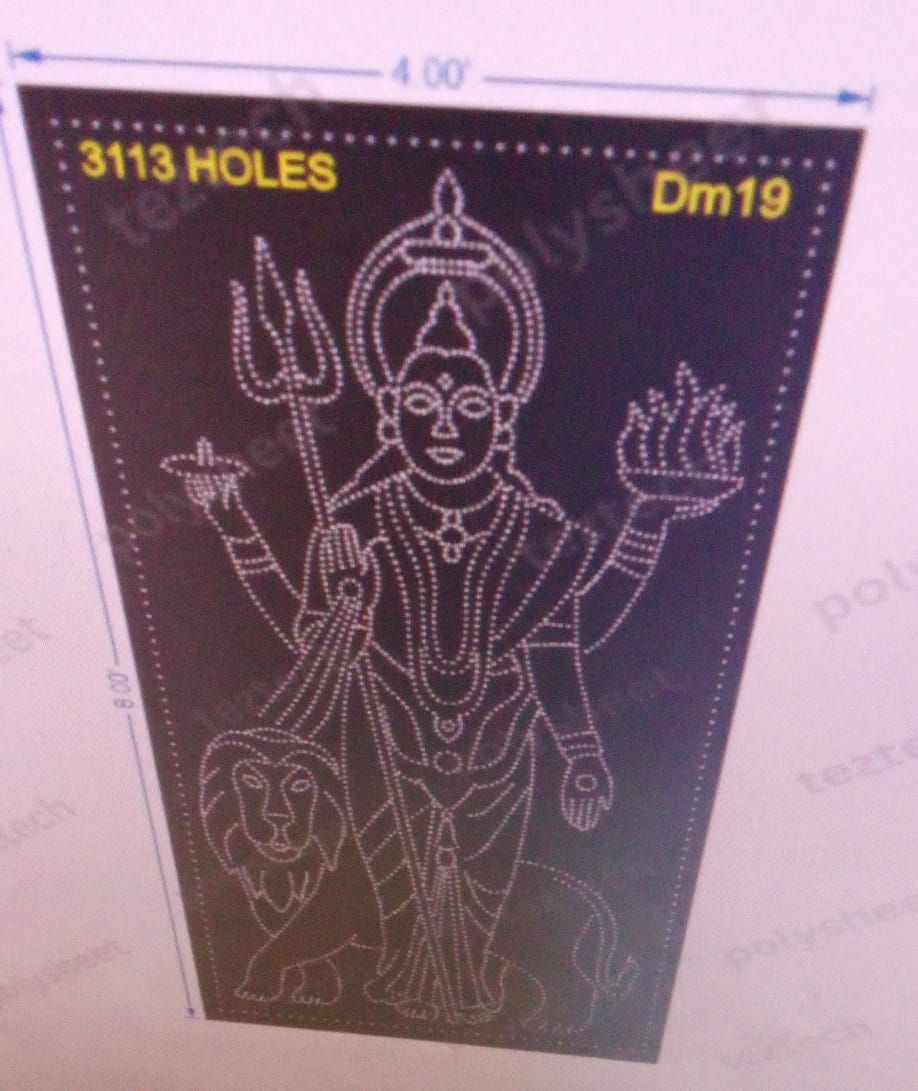 DM19 DURGA MATA 8X4 FEET 3113 HOLES