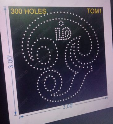 TOM1 TAMIL OM 3X3 FEET  300 HOLES