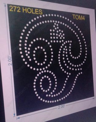 TOM4 TAMIL OM 2X2 FEET  272 HOLES
