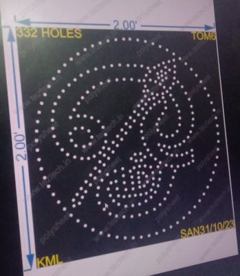 TOM6 TAMIL OM 2X2 FEET  332HOLES
