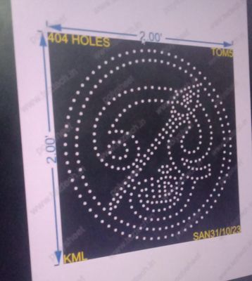 TOM5 TAMIL OM 2X2 FEET  404HOLES
