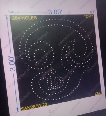 TOM7 TAMIL OM 3X3 FEET 284HOLES