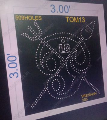 TOM13 TAMIL OM 3X3 FEET 509 HOLES