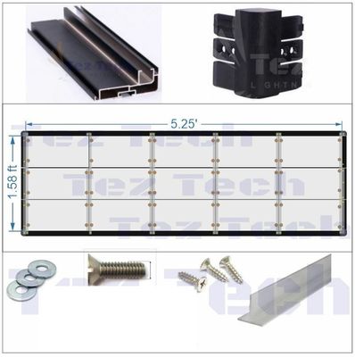 (FRM45) 1.58X6.3 FRAMING KIT P10 MODUAL PK36 (WITHOUT COVER)