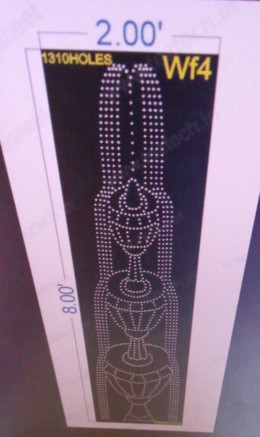 WF4  WATER FOUNTAIN 8X2 FEET 1310HOLES