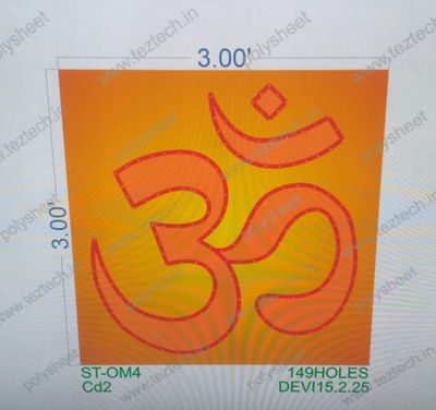 ST-OM4 STICKER OM 3X3FEET 149HOLES IN 1 PART