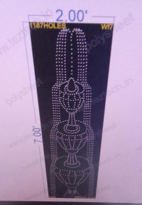 WF7 WATER FOUNTAIN 2X7 FEET 1187 HOLES