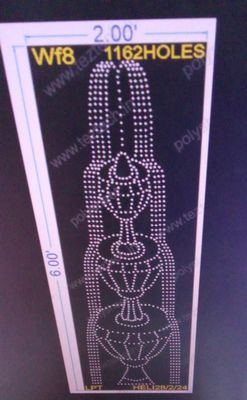 WF8 WATER FOUNTAIN 2X6 FEET 1162 HOLES