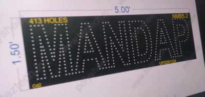 NMB5.2 MANDAP 1.5X5 FEET 413 HOLES