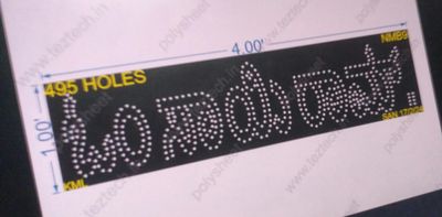 NMB9 NAME BOARD 1X4 FEET 495HOLES