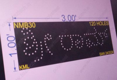 NMB30 SHREE RAM(KANNADA) 1X3 FEET 120 HOLES