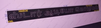 NMB36 NAME BOARD 1X12 FEET 655 HOLES