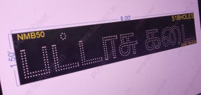 NMB50 NAME BOARD 1.5X8 FEET 518 HOLES