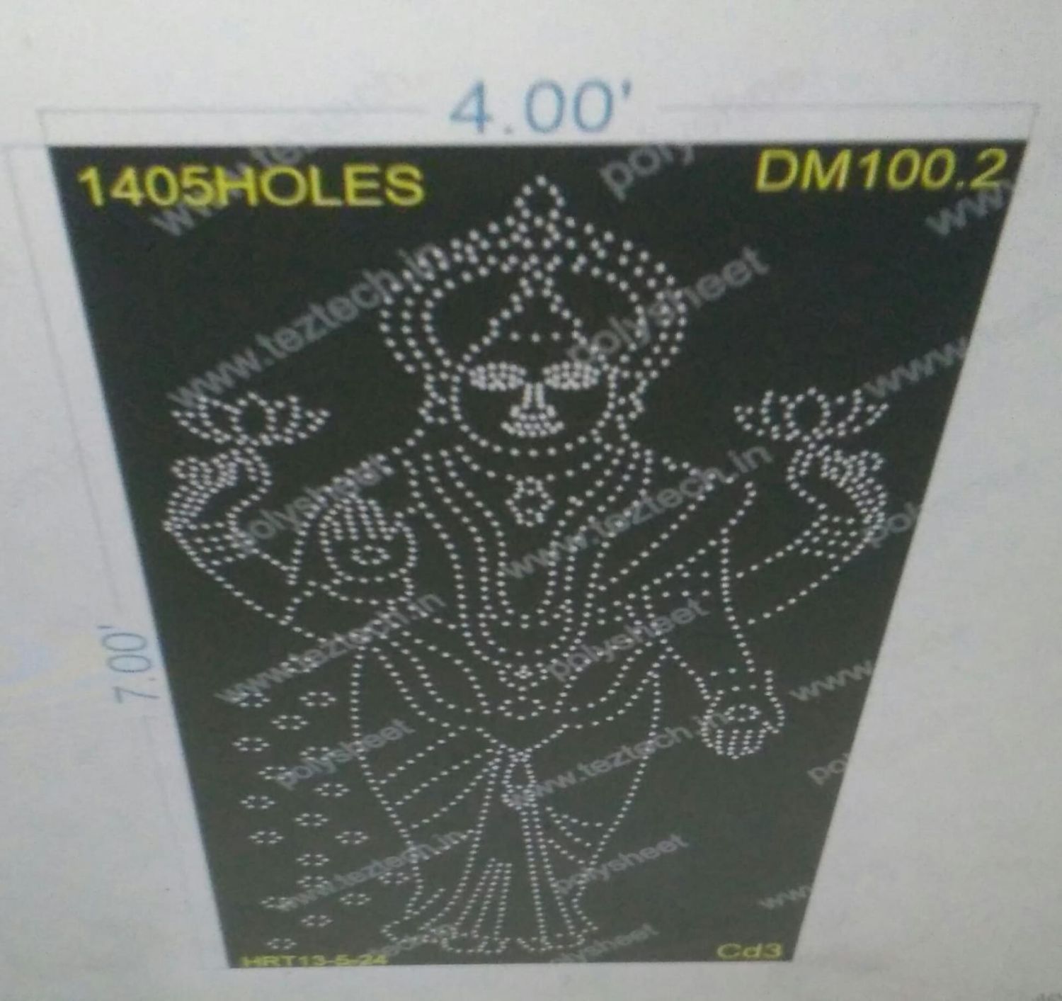 DM100.2  DEVI MATA 4X7 FEET 1405HOLES