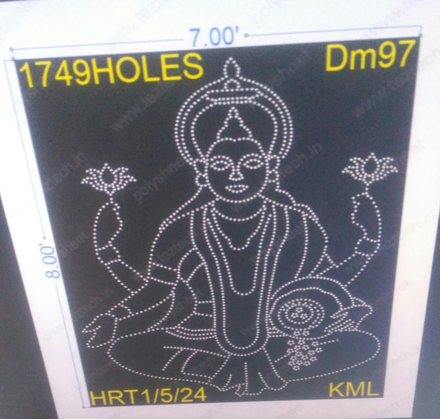 DM97 DEVI MATA 8X7 FEET 1749 HOLES