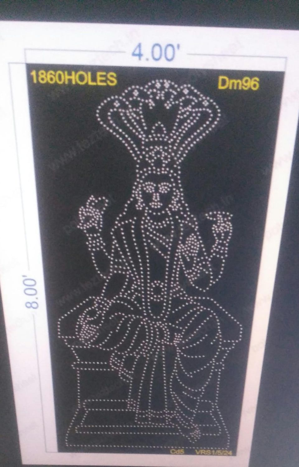 DM96 DEVI MATA 8X4 FEET 1860 HOLES