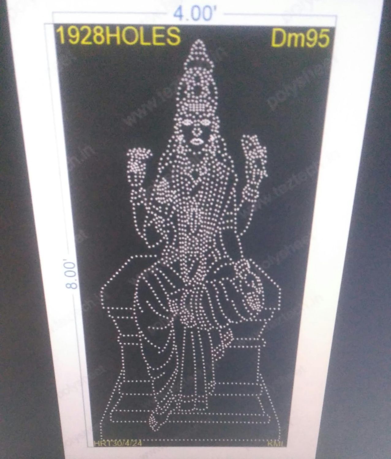 DM95 DEVI MATA 8X4 FEET 1928HOLES IN 1 PARTS