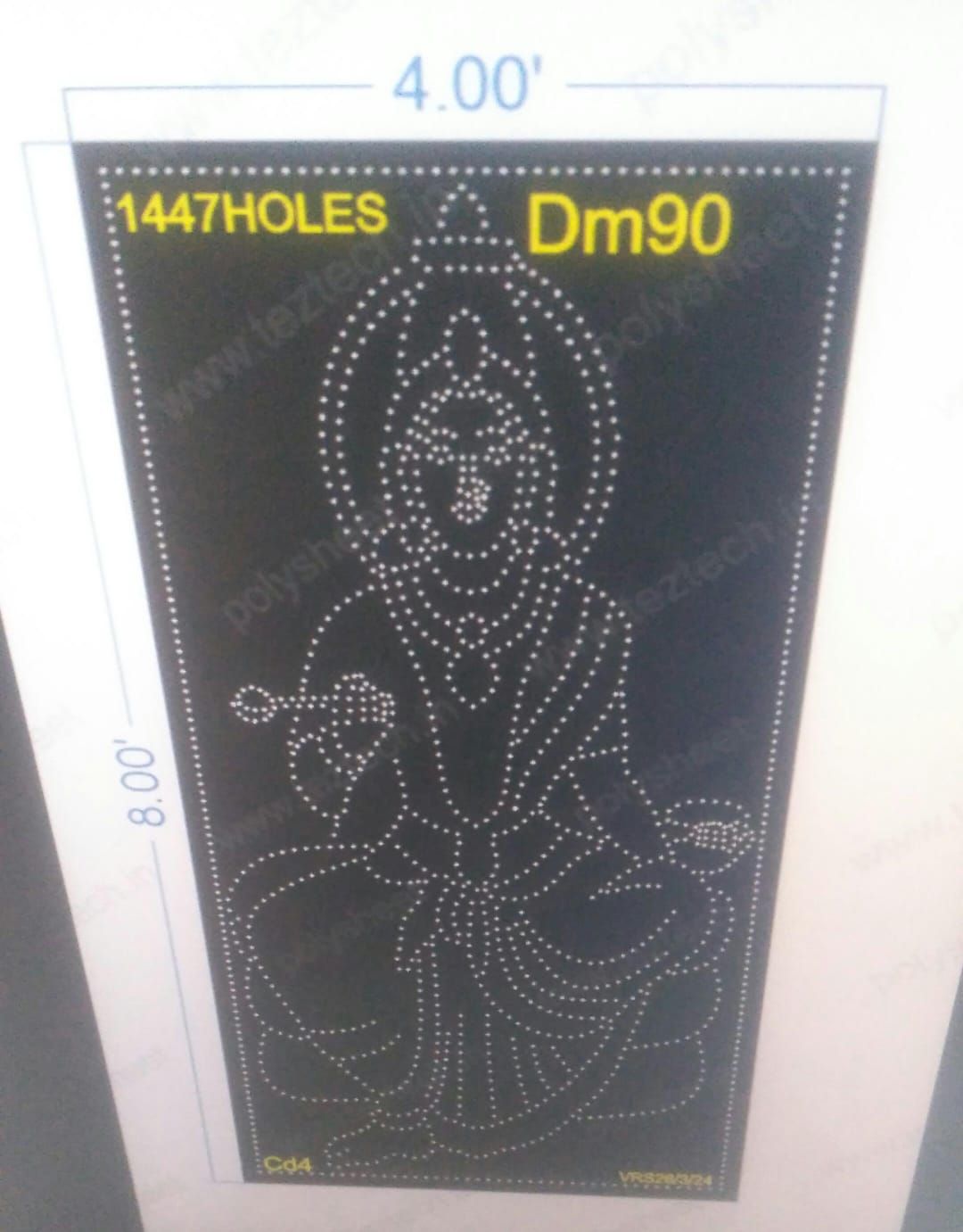 DM90 DEVI MATA 8X4 FEET 1447 HOLES