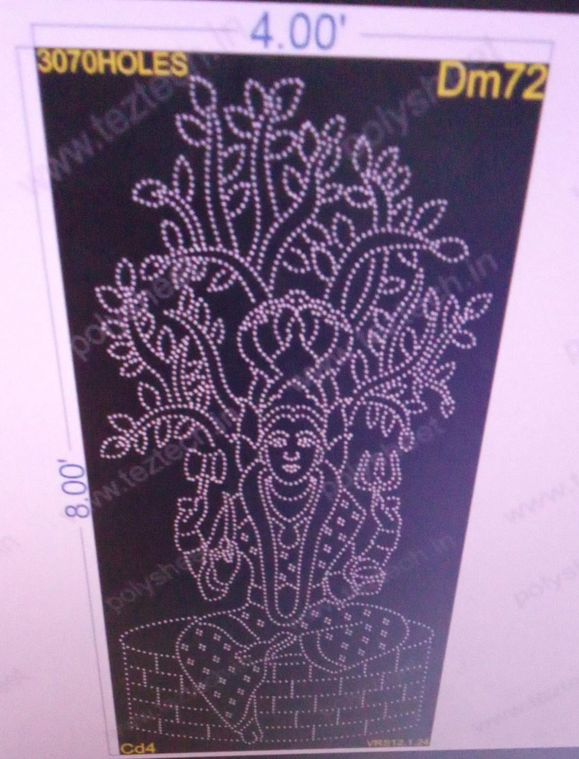 DM72 DEVI MATA 4X8 FEET 3070HOLES