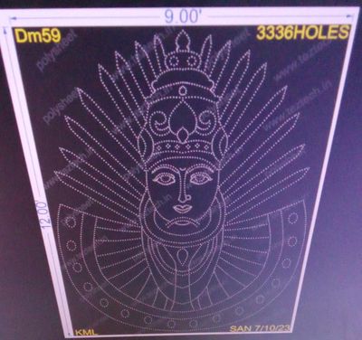 DM59 DEVI MATA 12X9 FEET 3336 HOLES