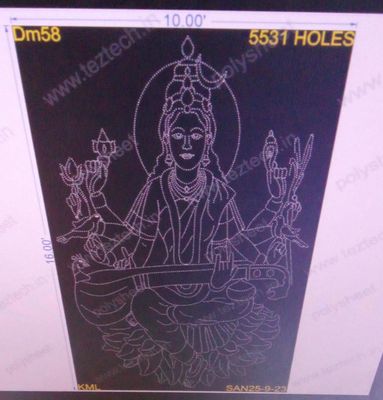 DM58 SRI RAJA MATHANGI 10X16FEET 9480HOLES IN 4PARTS